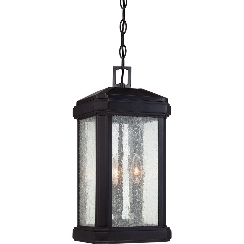 Quoizel TML1508K Trumbull Three Light Pendant, Mystic Black (Discontinued)