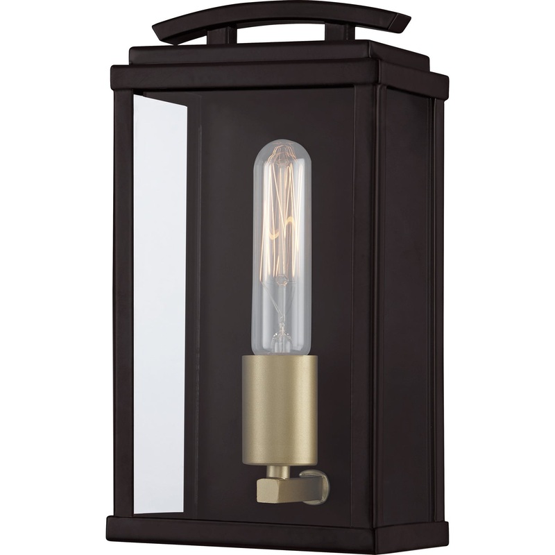 Quoizel ALM8406WT Alma One Light Outdoor Wall Mount, Western Bronze