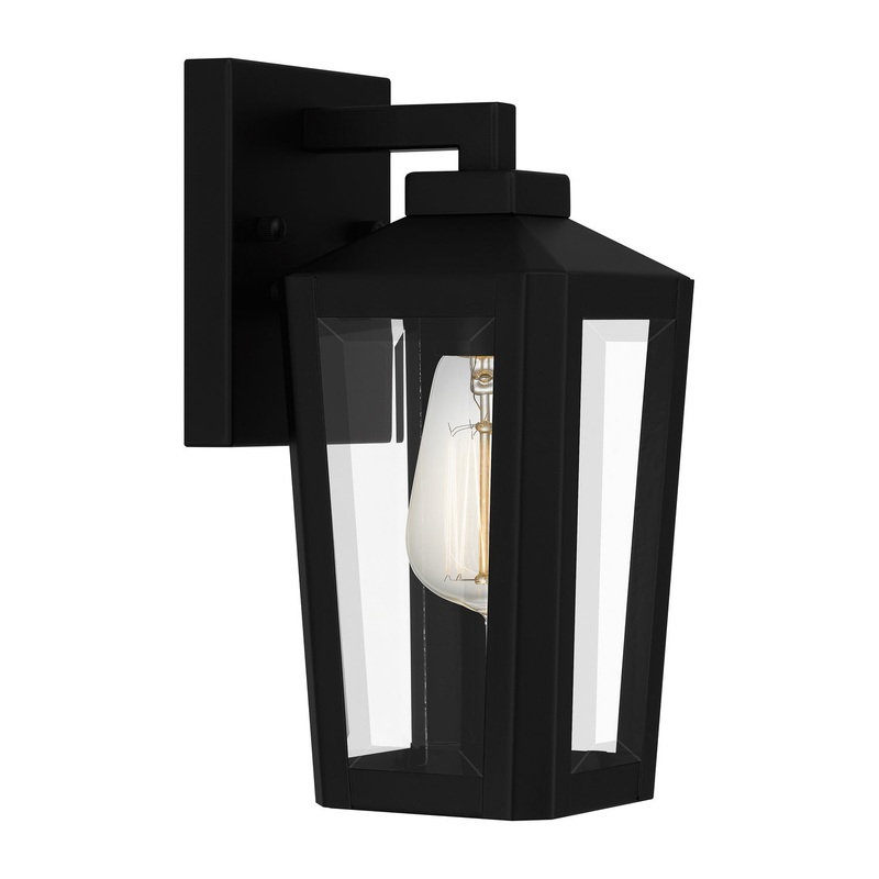 Quoizel BLOM8405MBK Blomfield One Light Outdoor Wall Mount, Matte Black