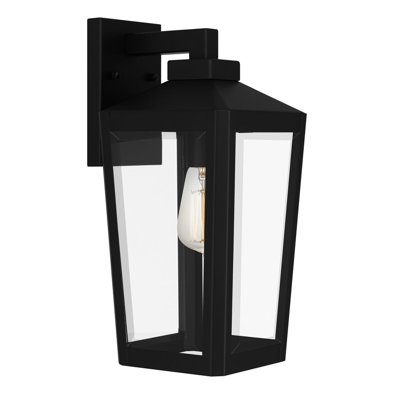Quoizel BLOM8407MBK Blomfield One Light Outdoor Wall Mount, Matte Black
