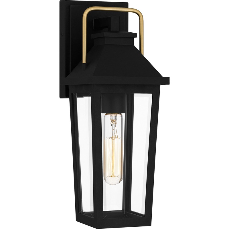 Quoizel BUK8405MBK Buckley One Light Outdoor Wall Mount, Matte Black