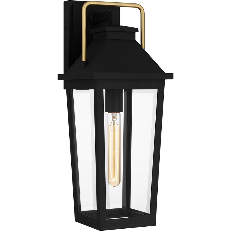 Quoizel BUK8407MBK Buckley One Light Outdoor Wall Mount, Matte Black