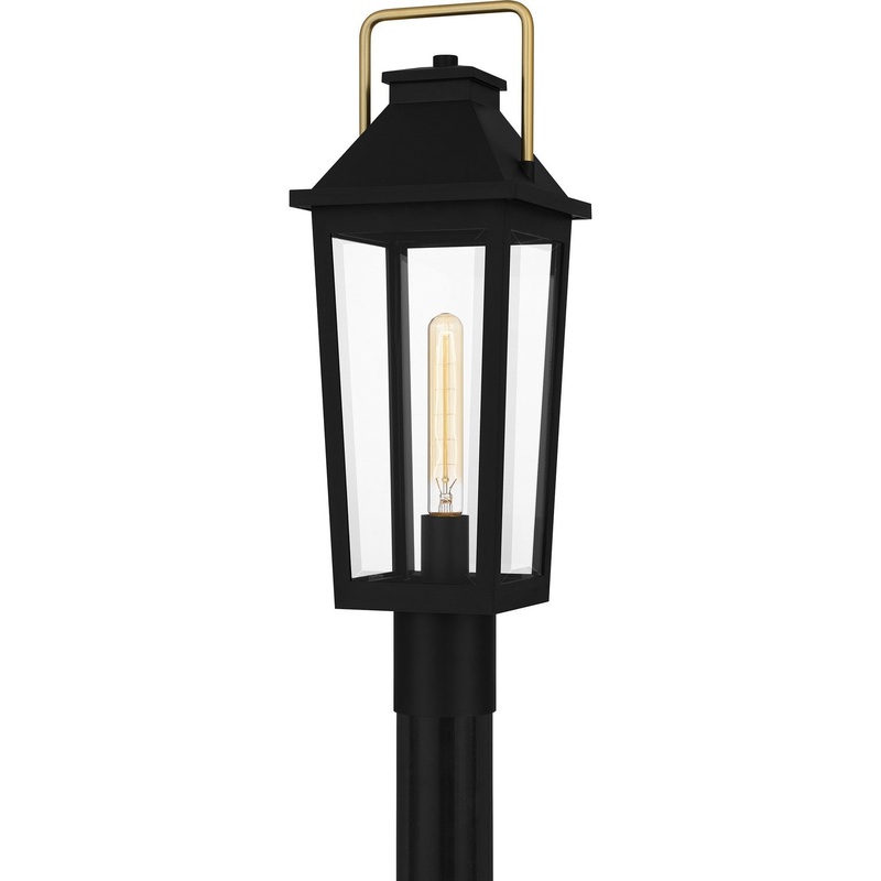 Quoizel BUK9007MBK Buckley One Light Outdoor Post Mount, Matte Black