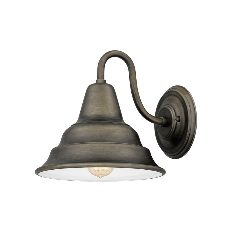 Quoizel CML8411BBR Carmel One Light Outdoor Wall Mount, Burnished Bronze