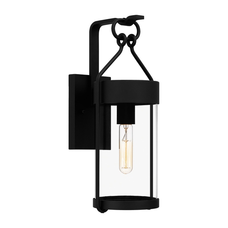 Quoizel CRB8407EK Corbin One Light Outdoor Wall Mount, Earth Black