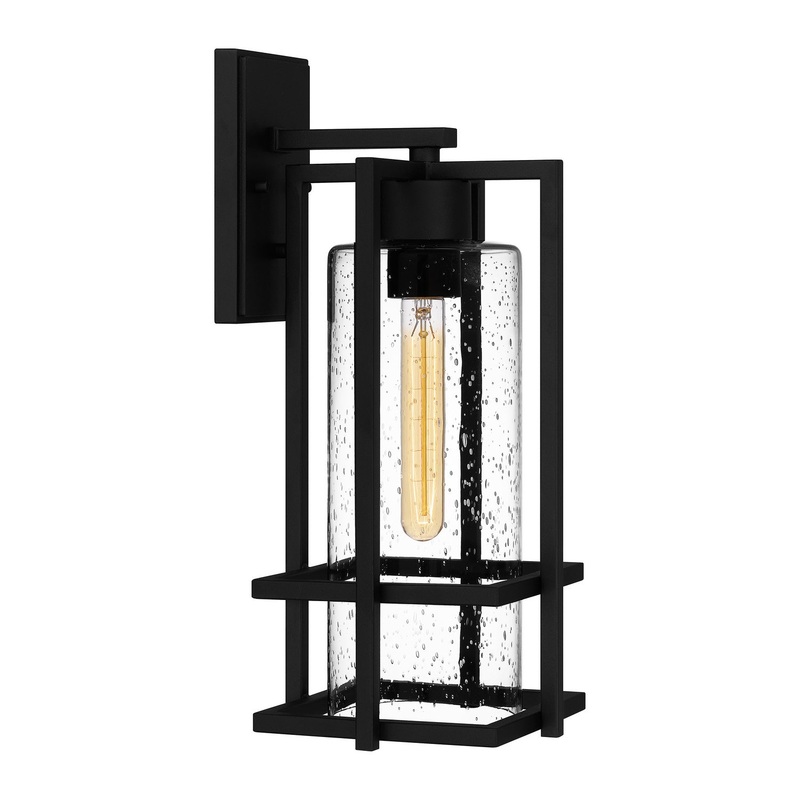 Quoizel DMN8407EK Damien One Light Outdoor Wall Mount, Earth Black