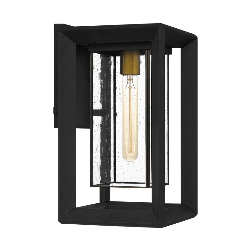 Quoizel INF8409EK Infinger One Light Outdoor Wall Mount, Earth Black (Discontinued)