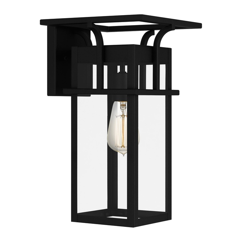 Quoizel MKL8408EK Markley One Light Outdoor Wall Mount, Earth Black (Discontinued)