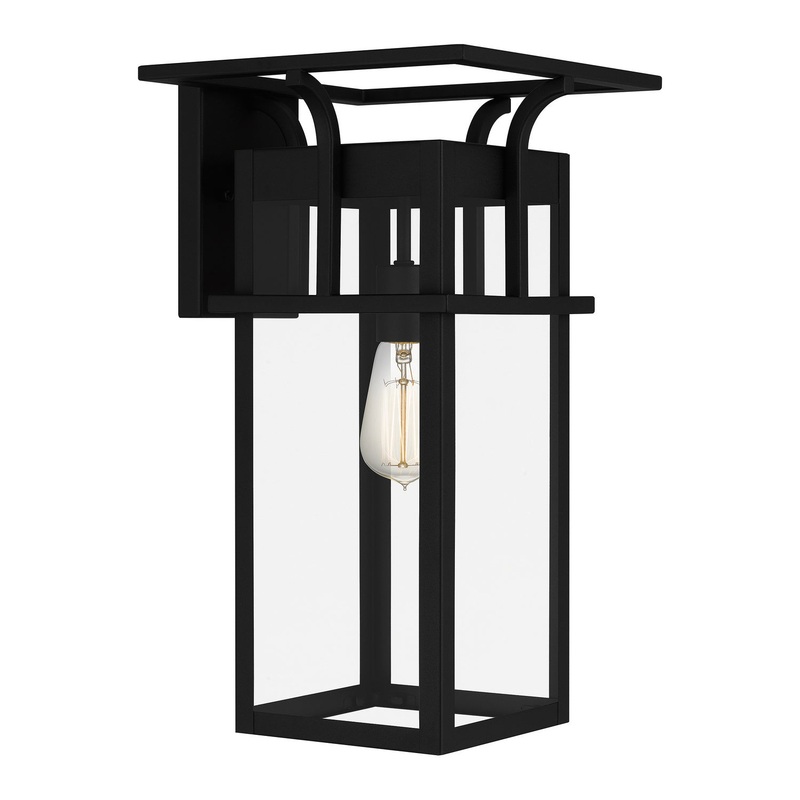 Quoizel MKL8410EK Markley One Light Outdoor Wall Mount, Earth Black (Discontinued)