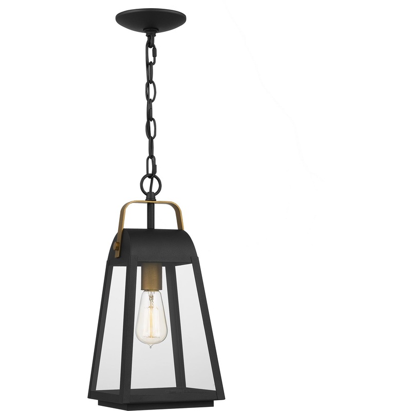 Quoizel OLY1908EK O'Leary One Light Outdoor Hanging Lantern, Earth Black
