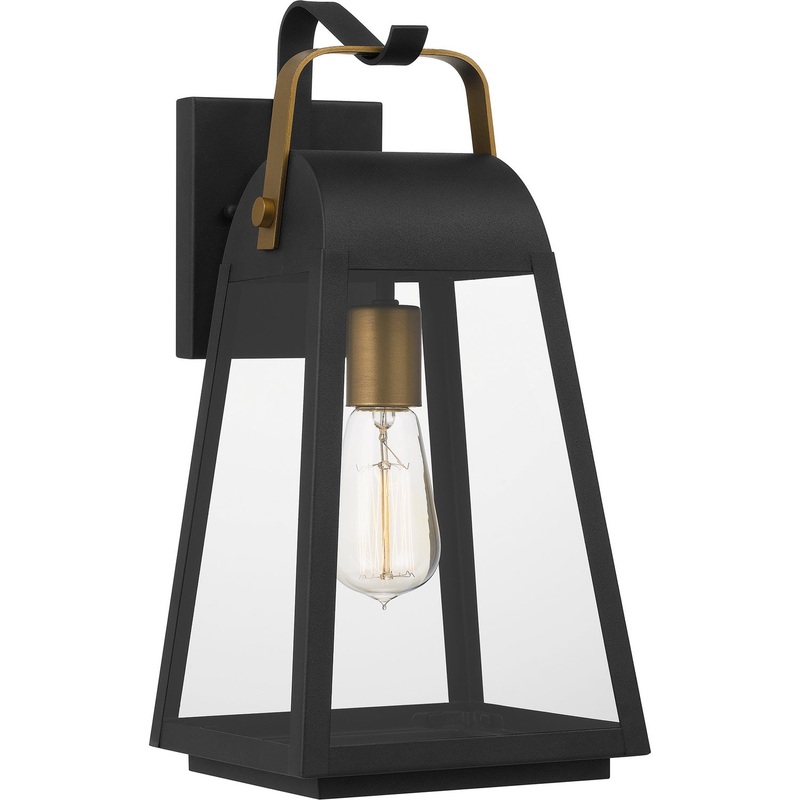 Quoizel OLY8408EK O'Leary One Light Outdoor Wall Mount, Earth Black
