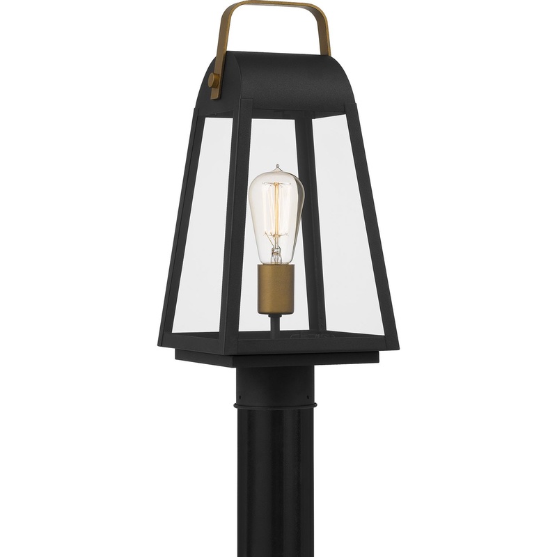 Quoizel OLY9008EK O'Leary One Light Outdoor Post Mount, Earth Black (Discontinued)