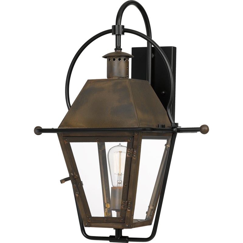 Quoizel RO8418IZ Rue De Royal One Light Outdoor Wall Lantern, Industrial Bronze