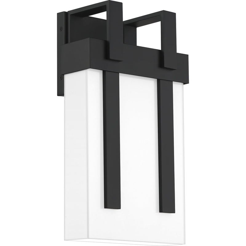 Quoizel RUB8410MBK Ruben LED Outdoor Lantern, Matte Black (Discontinued)