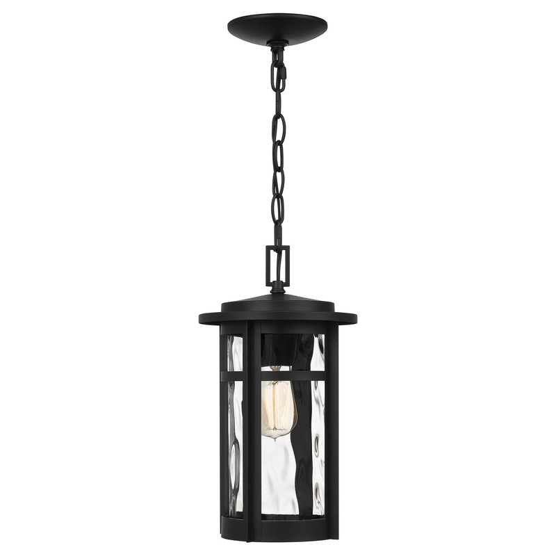 Quoizel UMA1508MBK Uma One Light Mini Pendant, Matte Black (Discontinued)