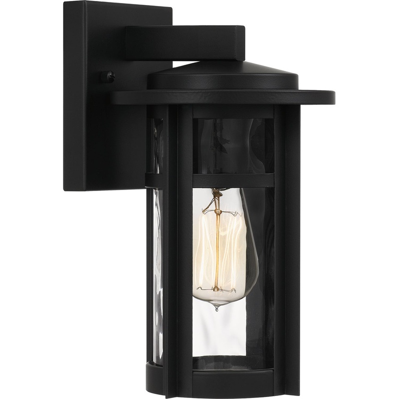 Quoizel UMA8407MBK Uma One Light Outdoor Wall Mount, Matte Black