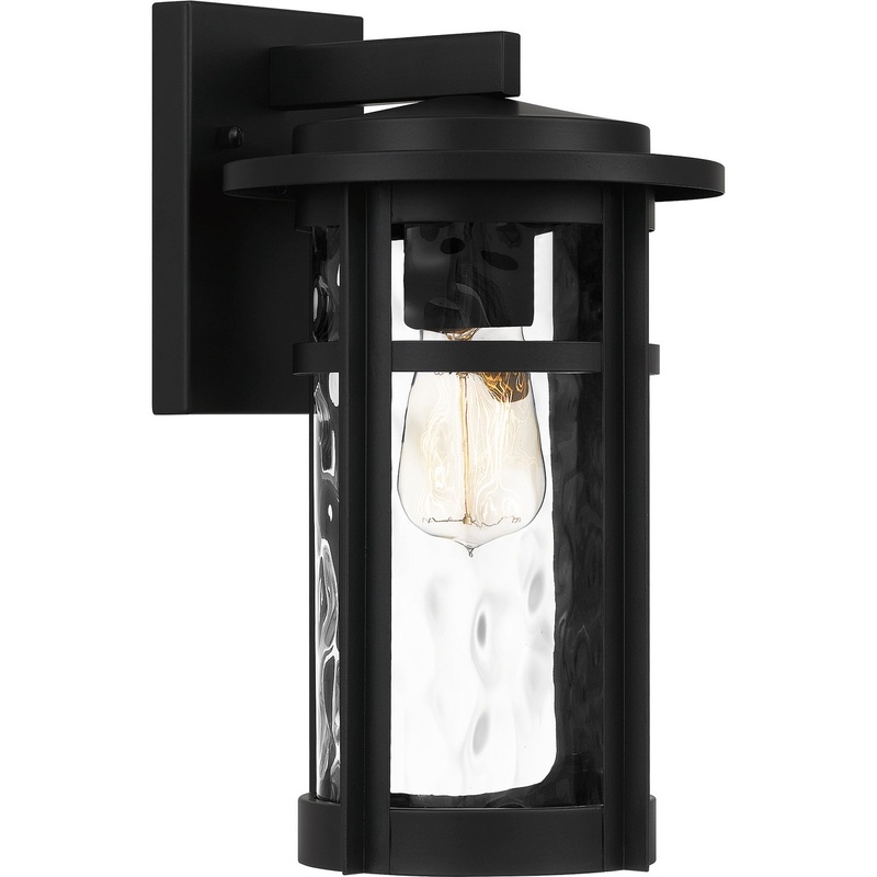 Quoizel UMA8408MBK Uma One Light Outdoor Wall Mount, Matte Black