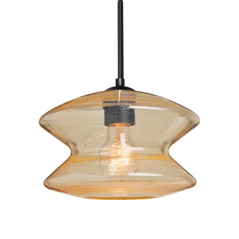 Besa 1JT-ZENGD-BK Besa Zen Pendant One Light Pendant Black