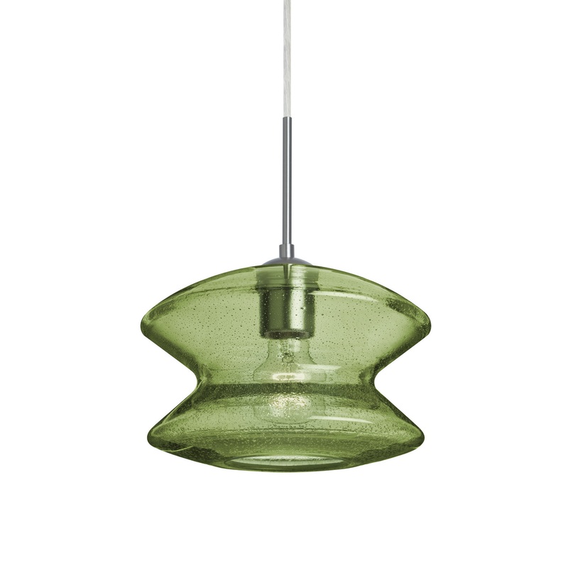 Besa 1JT-ZENMS-SN Zen One Light Pendant Satin Nickel
