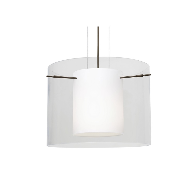 Besa 1KG-C00707-LED-BR Pahu One Light Pendant Bronze