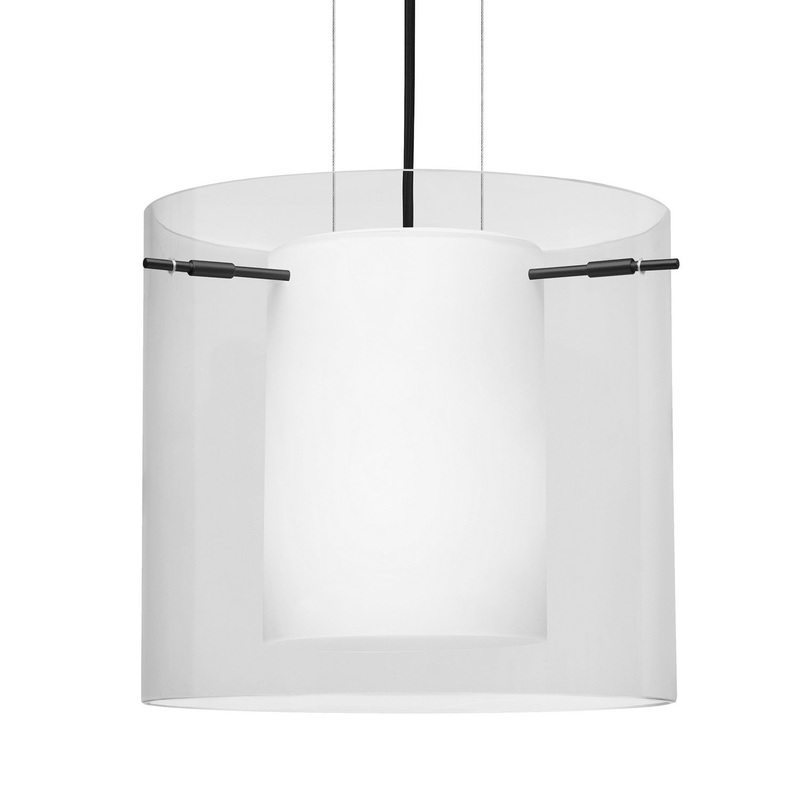 Besa 1KG-C18407-LED-BK Besa Pahu 12 Cable Pendant LED Pendant Black