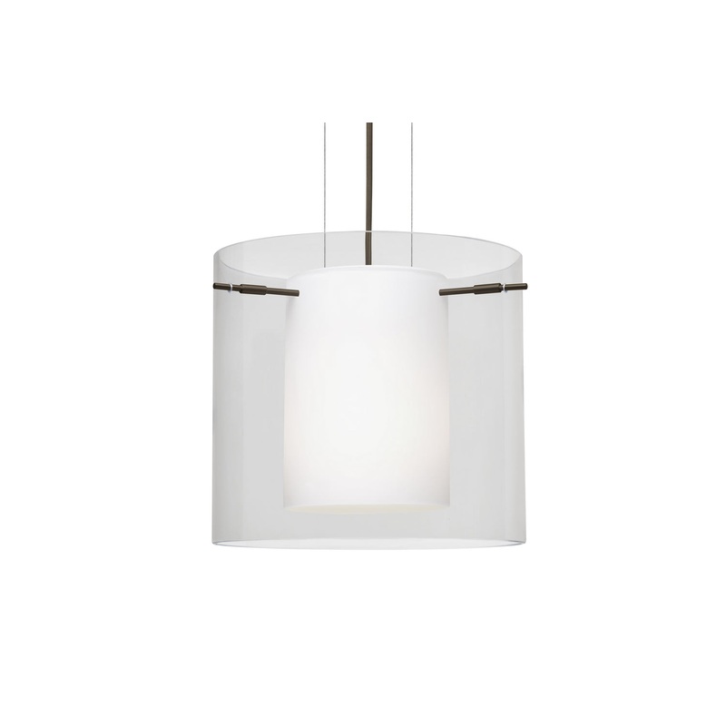 Besa 1KG-C18407-LED-BR Pahu One Light Pendant Bronze