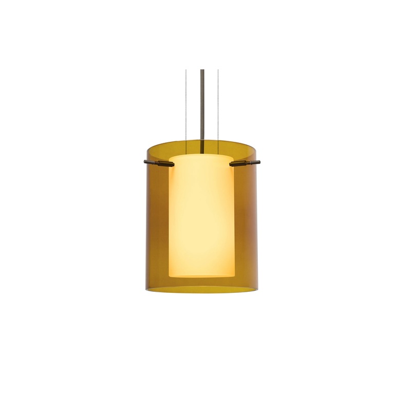 Besa 1KG-G00607-LED-BR Pahu One Light Pendant Bronze