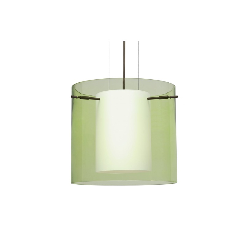 Besa 1KG-L18407-LED-BR Pahu One Light Pendant Bronze