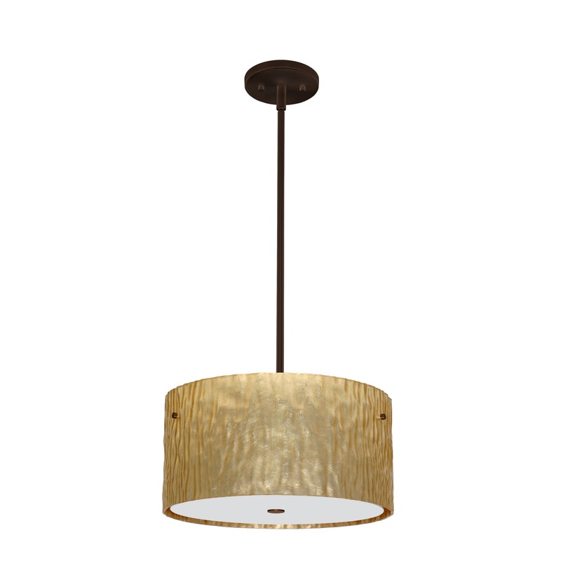 Besa 1KT-4008GS-LED-BR Tamburo Three Light Pendant Bronze (Discontinued)
