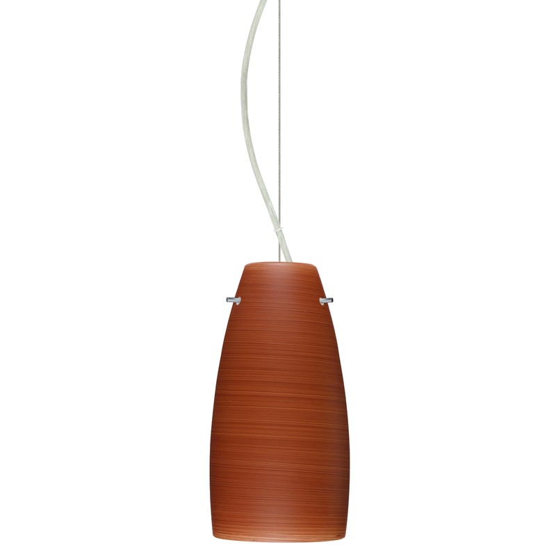 Besa 1KX-1512CH-SN Tao One Light Pendant Satin Nickel