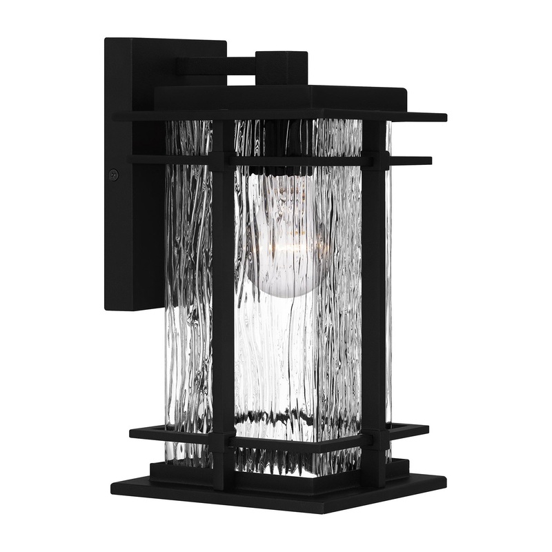 Quoizel MCL8406EK McAlister One Light Outdoor Wall Mount, Earth Black