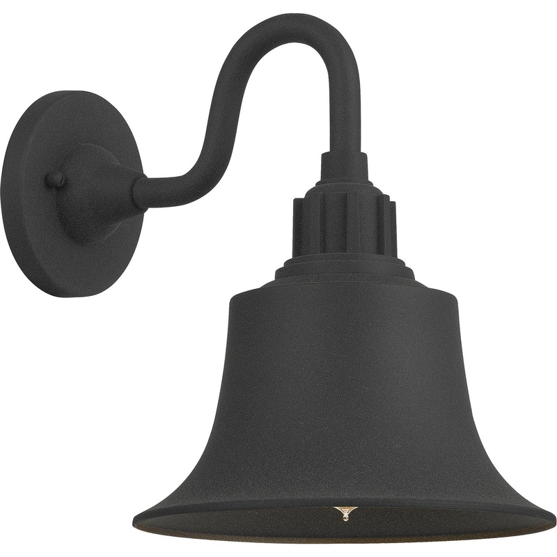 Quoizel NCT8409MB Nocturne One Light Outdoor Wall Mount, Mottled Black