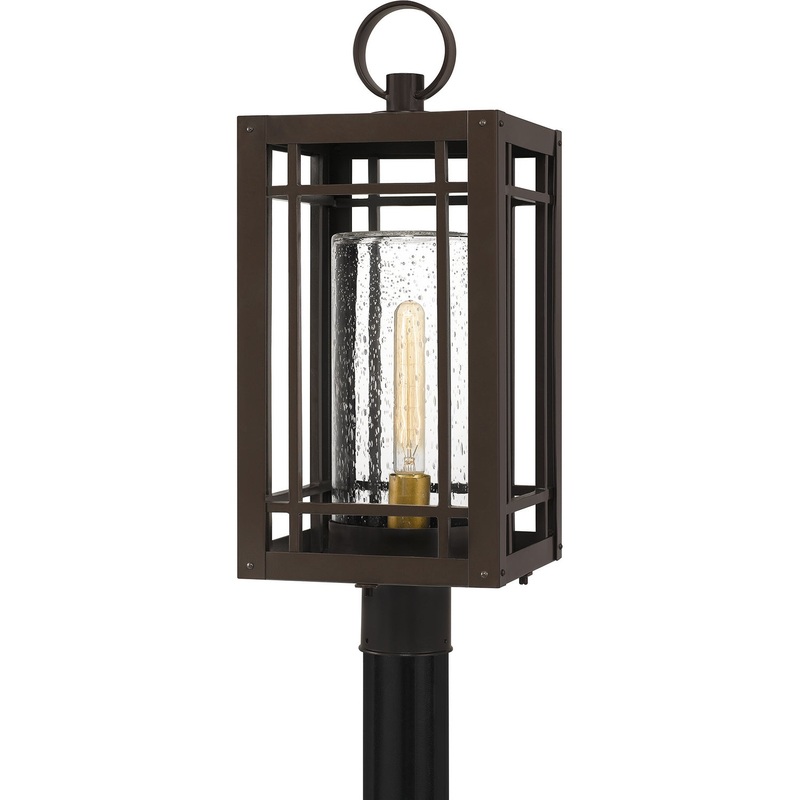 Quoizel PLH9010WT Pelham One Light Outdoor Post Mount, Western Bronze (Discontinued)
