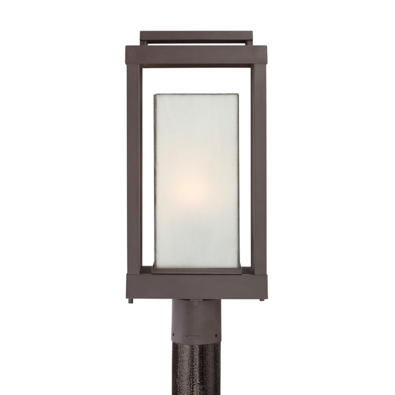 Quoizel PWL9009WT Powell One Light Outdoor Post Mount, Western Bronze (Discontinued)