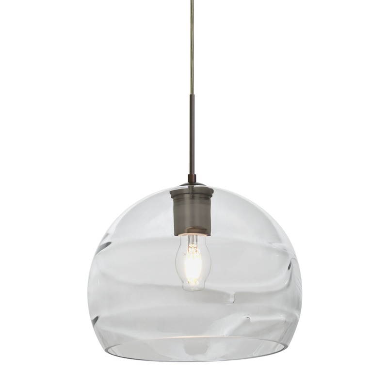 Besa 1JT-SPIR10CL-EDIL-BR Spirit One Light Pendant Bronze