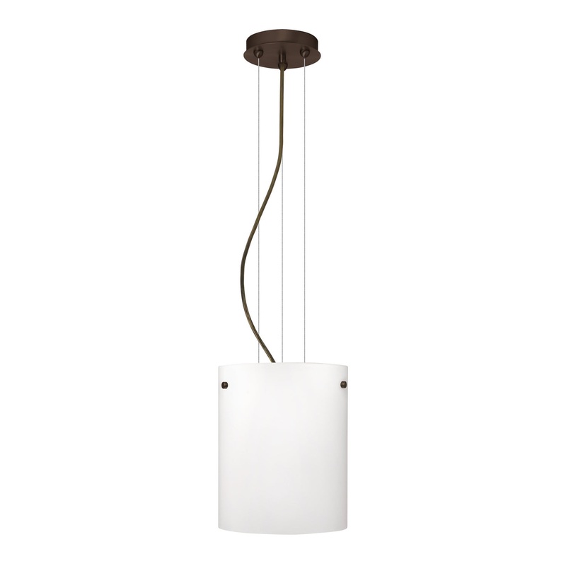 Besa 1KG-400607-LED-BR Tamburo One Light Pendant Bronze