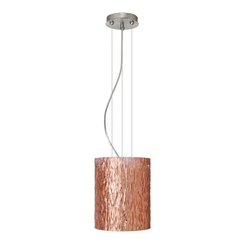 Besa 1KG-4006CS-SN Tamburo One Light Pendant Satin Nickel