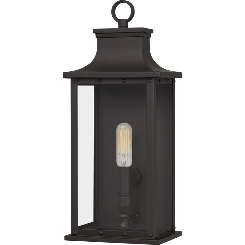 Quoizel ABY8407OZ Abernathy One Light Outdoor Wall Mount, Old Bronze