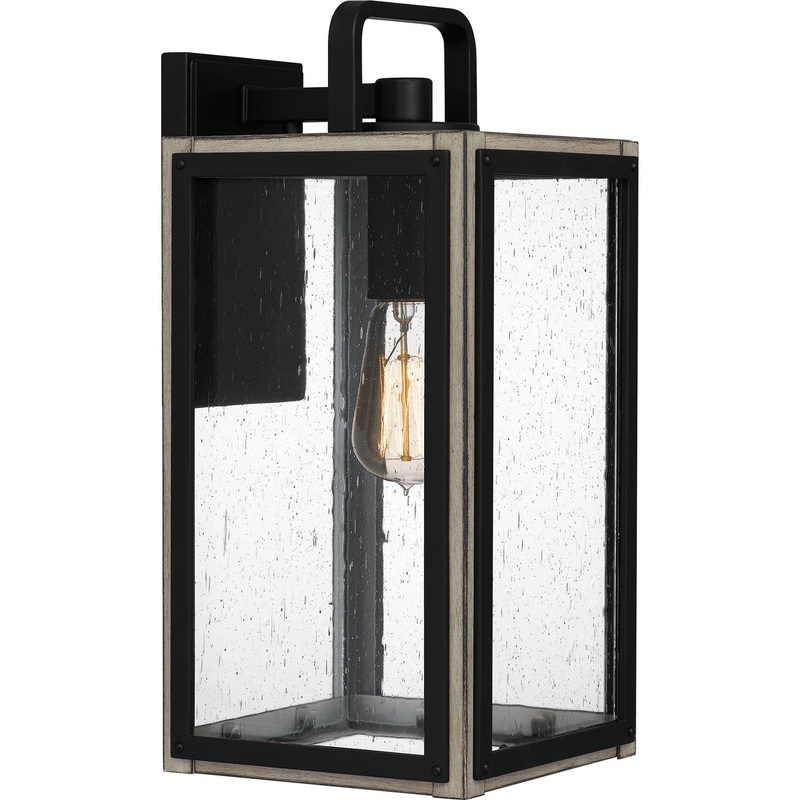 Quoizel BRAM8407MBK Bramshaw One Light Outdoor Wall Mount, Matte Black
