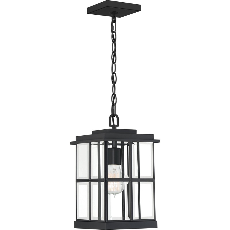 Quoizel MGN1508MBK Mulligan One Light Mini Pendant, Matte Black