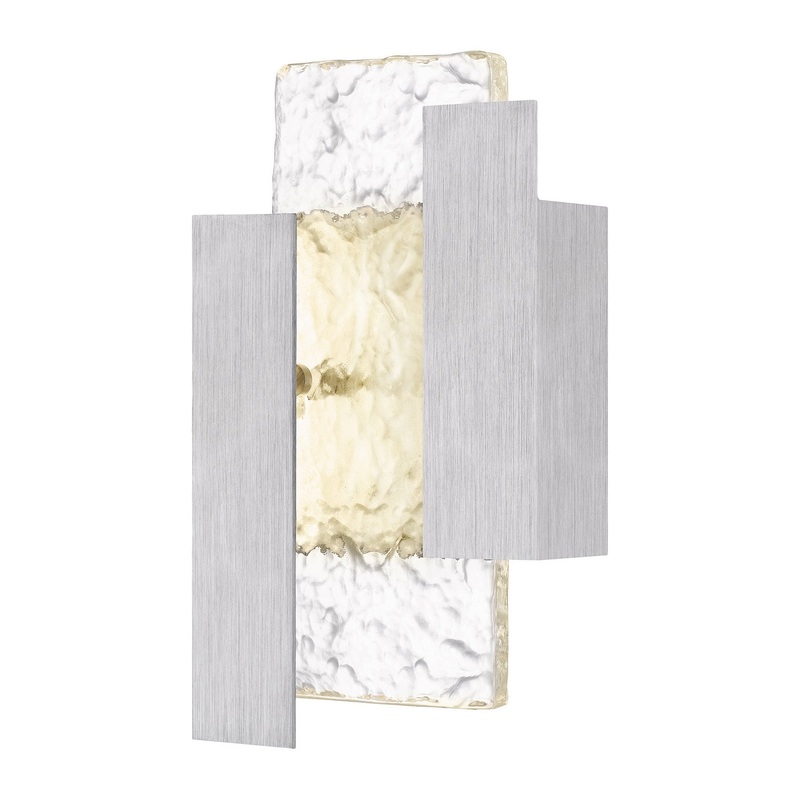 Quoizel MIA8408BRA Miranda LED Outdoor Wall Mount, Brushed Aluminum (Discontinued)