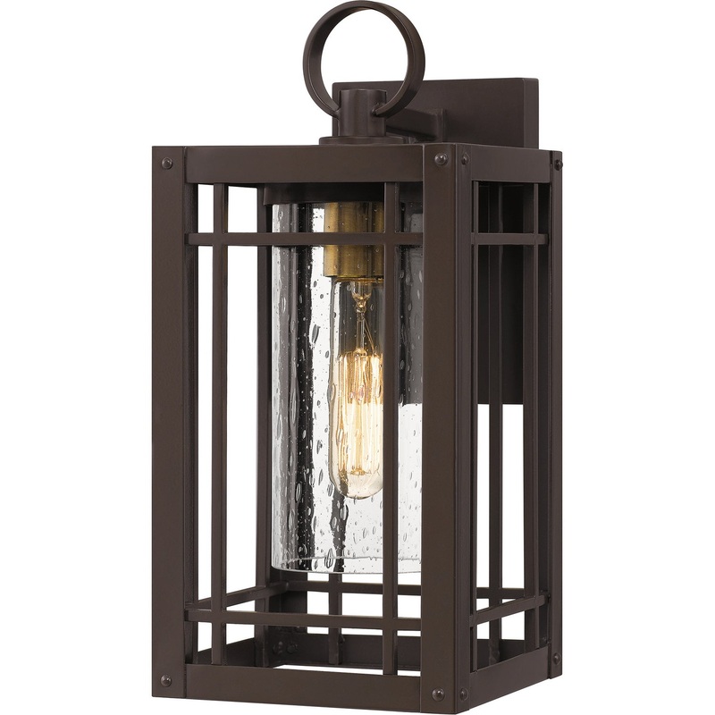 Quoizel PLH8407WT Pelham One Light Outdoor Wall Mount, Western Bronze (Discontinued)