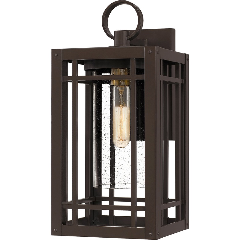 Quoizel PLH8410WT Pelham One Light Outdoor Wall Mount, Western Bronze (Discontinued)
