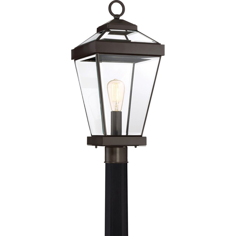 Quoizel RAV9010WT Ravine One Light Outdoor Post Mount, Western Bronze (Discontinued)