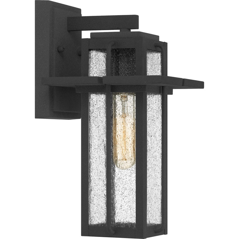 Quoizel RDL8407MB Randall One Light Outdoor Wall Mount, Mottled Black