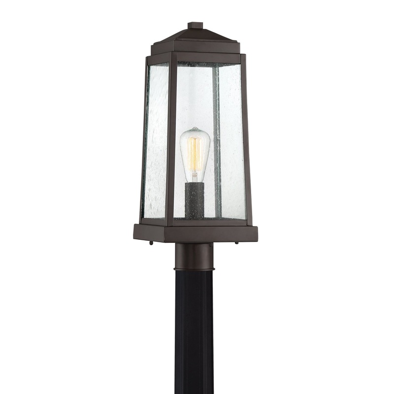Quoizel RNL9008WT Ravenel One Light Outdoor Post Mount, Western Bronze