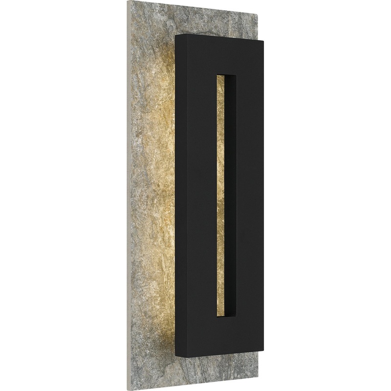 Quoizel TTE8308EK Tate LED Outdoor Wall Mount, Earth Black