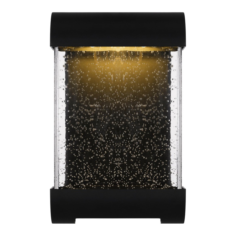 Quoizel TWN8406MBK Townes LED Outdoor Wall Lantern, Matte Black (Discontinued)