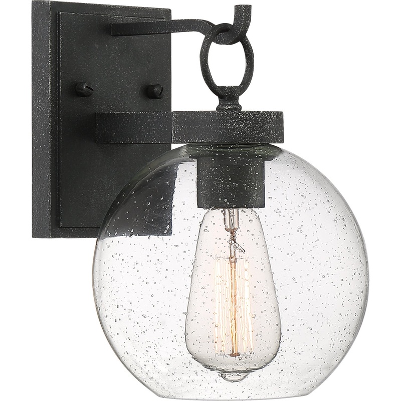 Quoizel BAE8407GK Barre One Light Outdoor Lantern, Grey Ash (Discontinued)