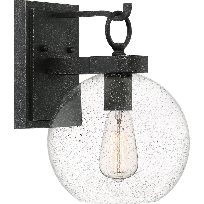 Quoizel BAE8409GK Barre One Light Outdoor Lantern, Grey Ash